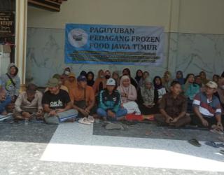 Paguyuban Pedagang Frozen Food Deklarasikan Pilkada Jatim Damai
