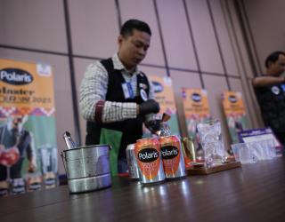 Produk baru Polaris Ginger Ale menjadi bahan utama favorit para peserta dalam eksplorasi kreasi minuman. (Sumber Foto: Istimewa)