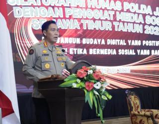 Polda Jatim Gandeng Pegiat Media Sosial Perkuat Budaya Digital Positif