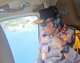 Kapolda Jatim Patroli Udara, Pantau Arus Balik Lebaran 2026