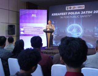 Hari Bhayangkara ke-80, Polda Jatim Dorong Pemanfaatan AI untuk Keamanan Publik Lewat KREAFEST 2026