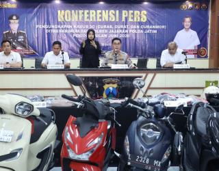 Polda Jatim Ungkap 195 Kasus 3C Sepanjang Juni 2026, 222 Tersangka Diamankan