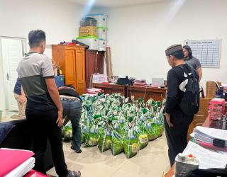 Polda Babel dan Satlap Tricakti Gagalkan Penyelundupan 1,6 Ton Pasir Timah tak bertuan