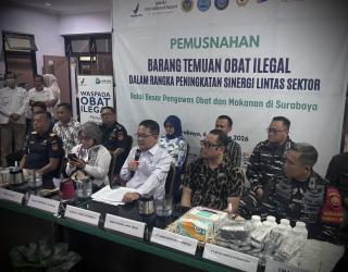 BPOM Surabaya Musnahkan 97 Ribu Obat Ilegal Senilai Rp540 Juta