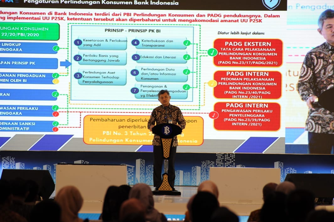 Kepala Kantor BI Jatim Doddy Z dalam Pembukaan Simfoni Rupiah di Surabaya Senin (14/8/2023). (Sumber gambar : Istimewa)