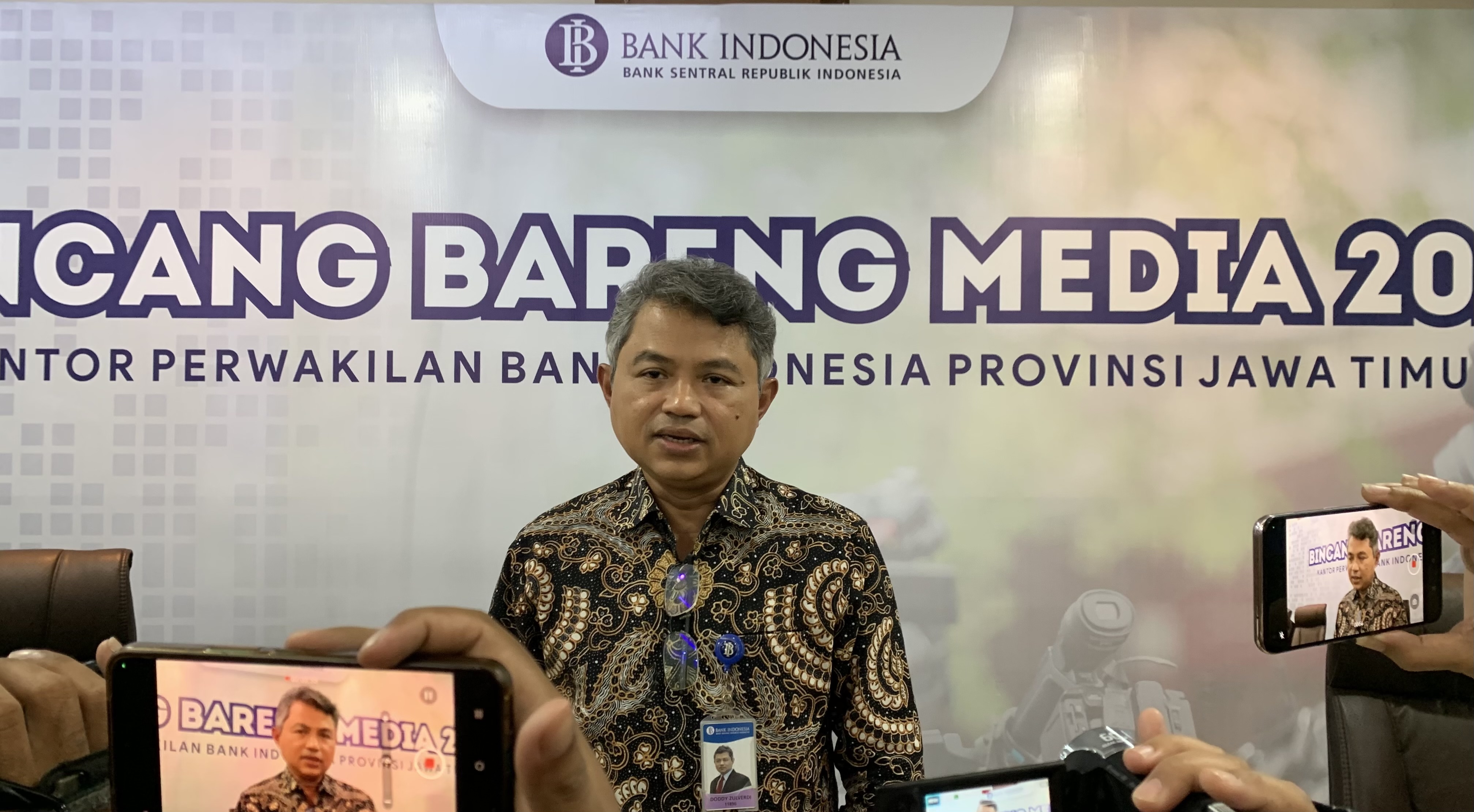 Kepala Kantor Perwakilan BI Jatim Doddy Zulverdi pada acara Bincang Bareng Media (5/9/2023) di Surabaya.