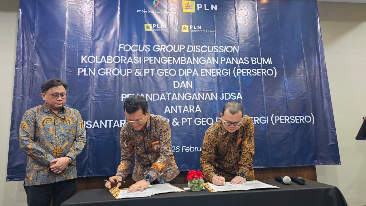PLN NP dan Geo Dipa Kerja Sama Kembangkan Energi Panas Bumi