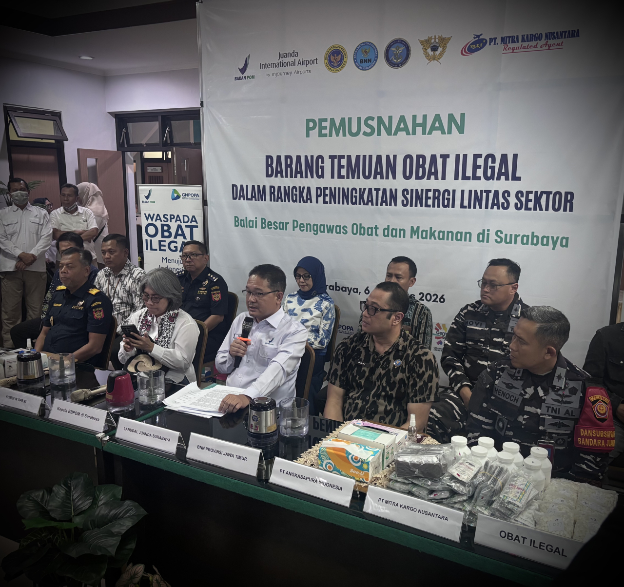 BPOM Surabaya Musnahkan 97 Ribu Obat Ilegal Senilai Rp540 Juta