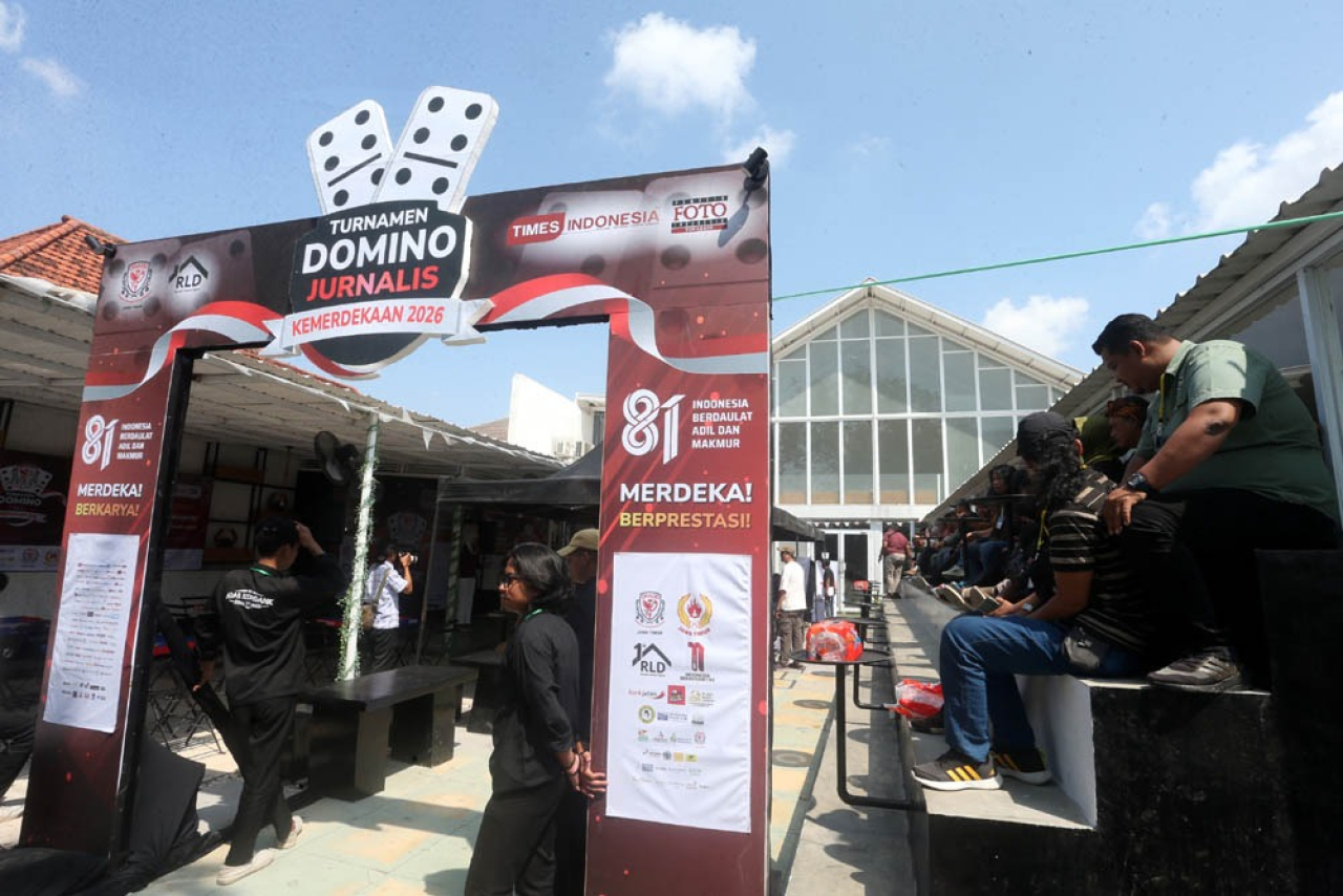 64 Jurnalis Ikuti Turnamen Domino Kemerdekaan di Surabaya